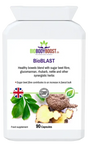 BioBLAST Healthy Bowels Blend — synergistic herbal formula for healthy digestion and regular bowel movements, 90 vegan capsules, BioBodyBoost UK