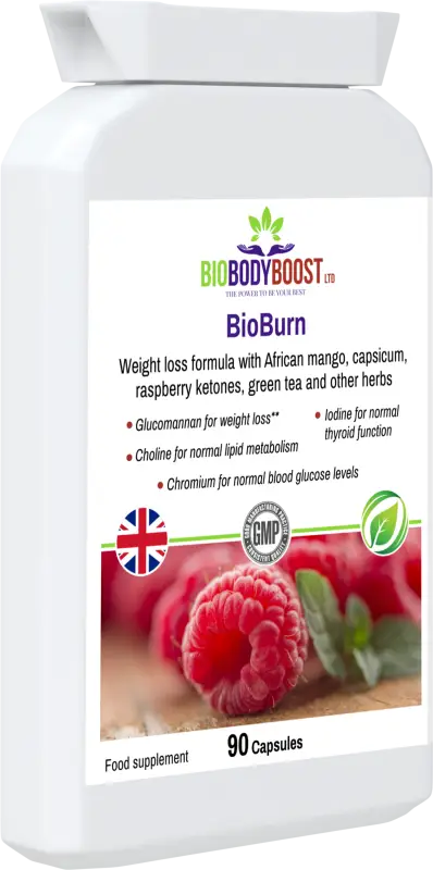 Bioburn glucomannan raspberry combination - digestive supplements