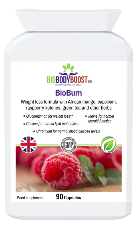 Bioburn glucomannan raspberry combination - digestive supplements