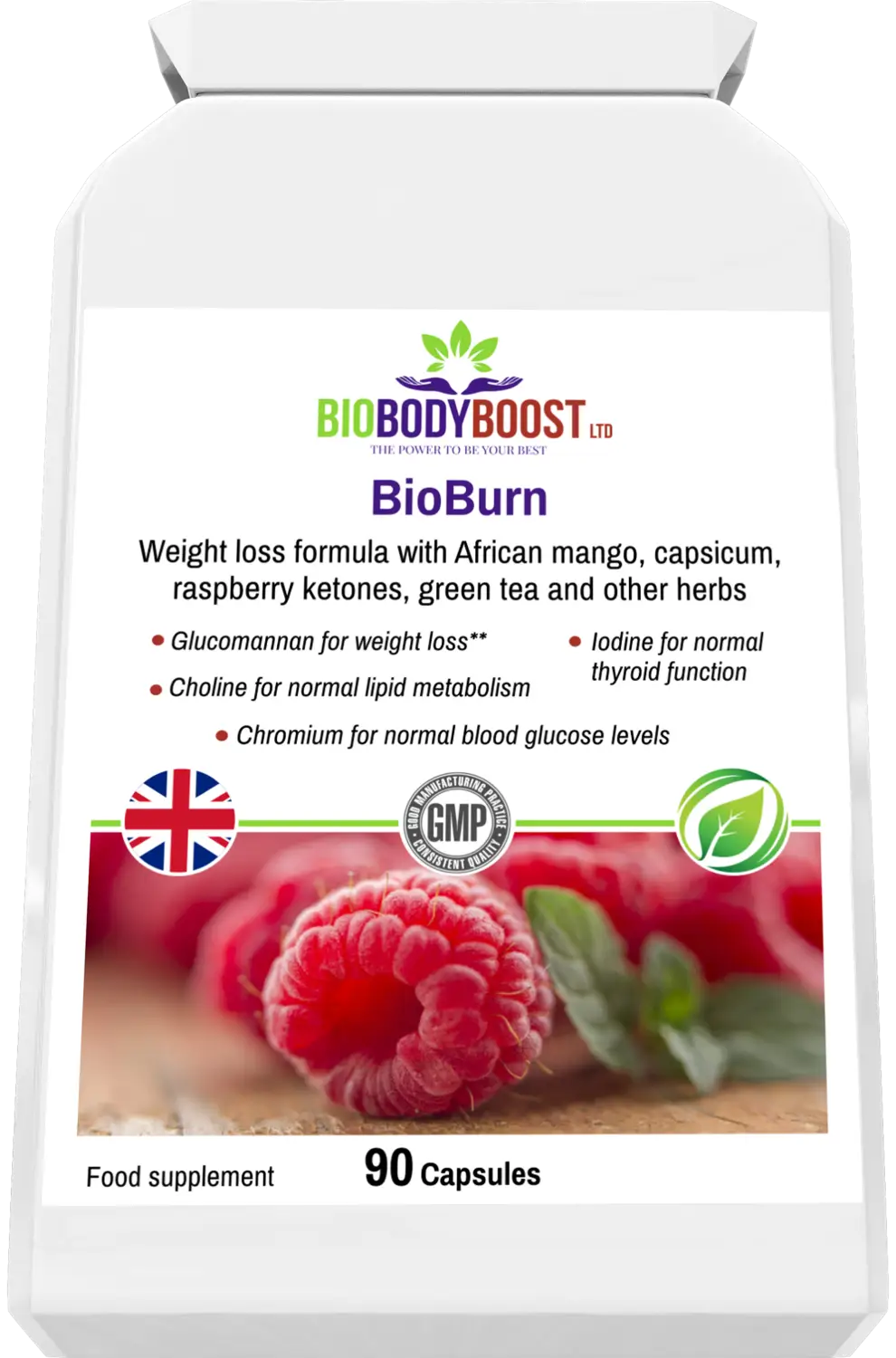 Bioburn glucomannan raspberry combination - vitamins &