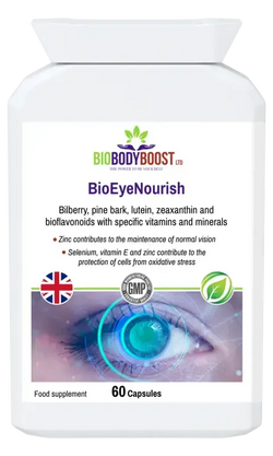 BioEyeNourish - Vision Support Supplement Bilberry Lutein - Fashionfitz