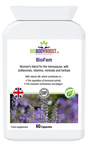 BioFem Women's Menopause Blend — black cohosh, sage, red clover and vitamin complex for hormone and mood support, 90 capsules, BioBodyBoost UK