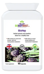 BioHep Herbal Liver Support Supplement — milk thistle, dandelion, artichoke and herbal detox complex, 60 vegan capsules, BioBodyBoost UK