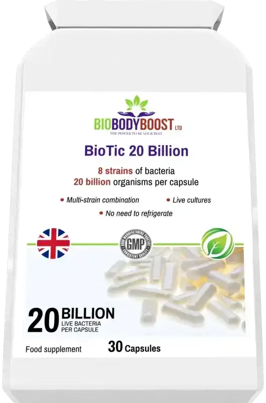BioTic 20 Billion - Vegan Probiotic - Fashionfitz