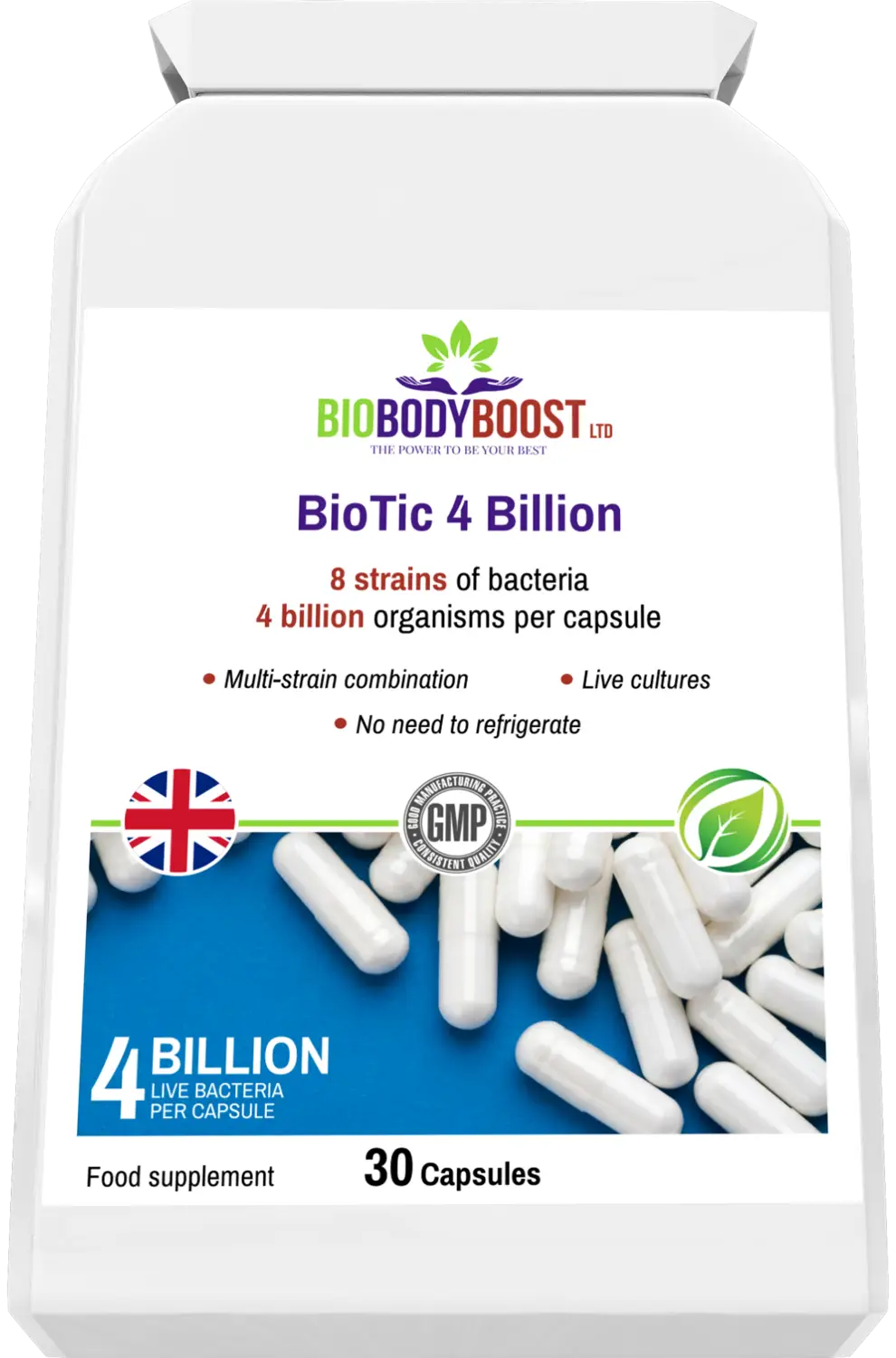 Biotic 4 billion multi-strain live culture combination -