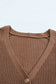 Bishop sleeve button v neck sweater - sweaters & cardigans