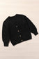 Bishop sleeve button v neck sweater - sweaters & cardigans