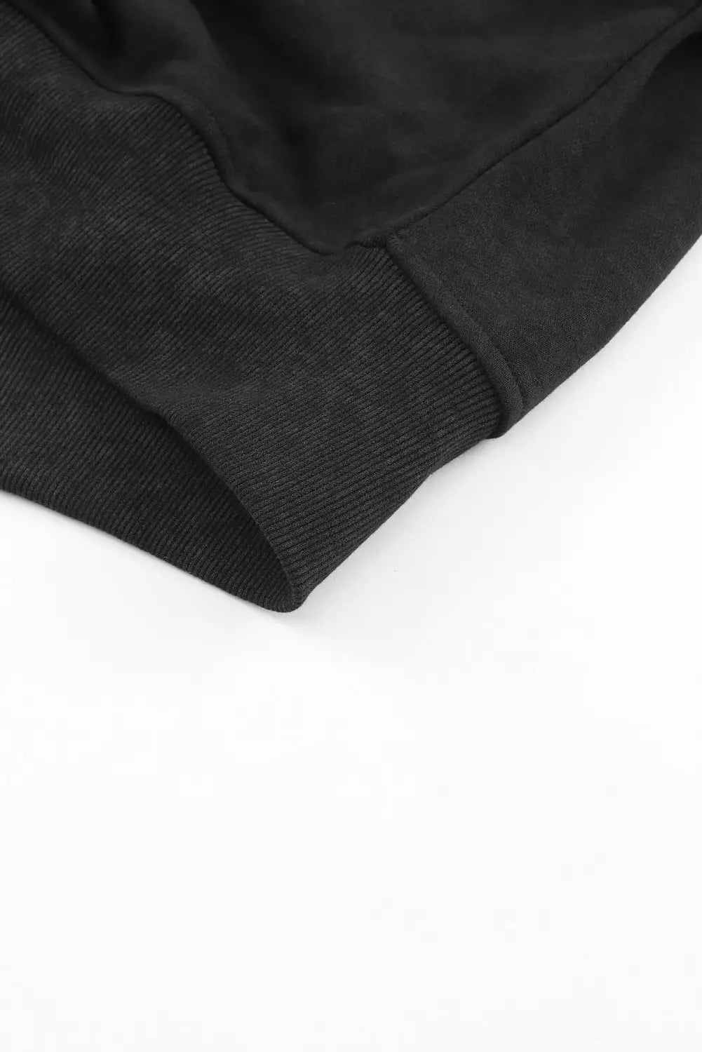 Black acid wash v - shape open back sweatshirt - tops
