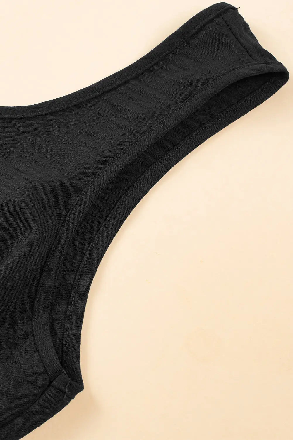 Black backless elastic waist sleeveless romper - bottoms/jumpsuits & rompers