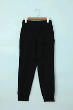 Black Causal Pockets Pants - Fashionfitz