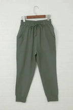 Black Causal Pockets Pants - Fashionfitz