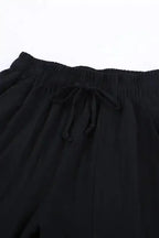 Black Causal Pockets Pants - Fashionfitz