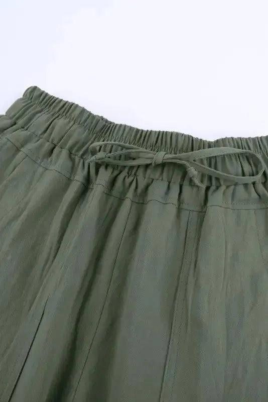 Black Causal Pockets Pants - Fashionfitz