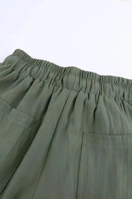 Black Causal Pockets Pants - Fashionfitz