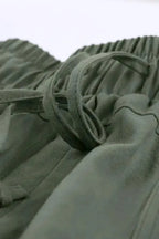 Black Causal Pockets Pants - Fashionfitz