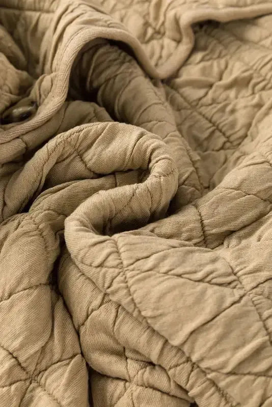 Black Color Block Quilted 3/4 Sleeve Top and Shorts Set - Fashionfitz