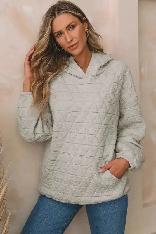 Black Color Block Quilted 3/4 Sleeve Top and Shorts Set - Fashionfitz