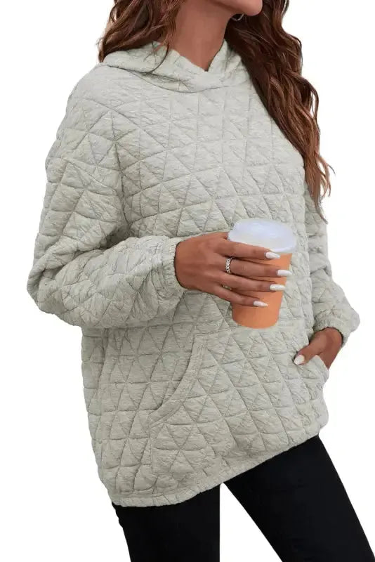 Black Color Block Quilted 3/4 Sleeve Top and Shorts Set - Fashionfitz