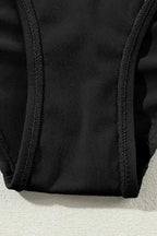 Black Contrast One-Piece Swimsuit - Fashionfitz