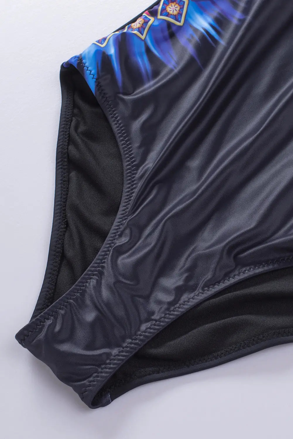 Black criss cross back tie-dye one piece swimsuit - swimsuits