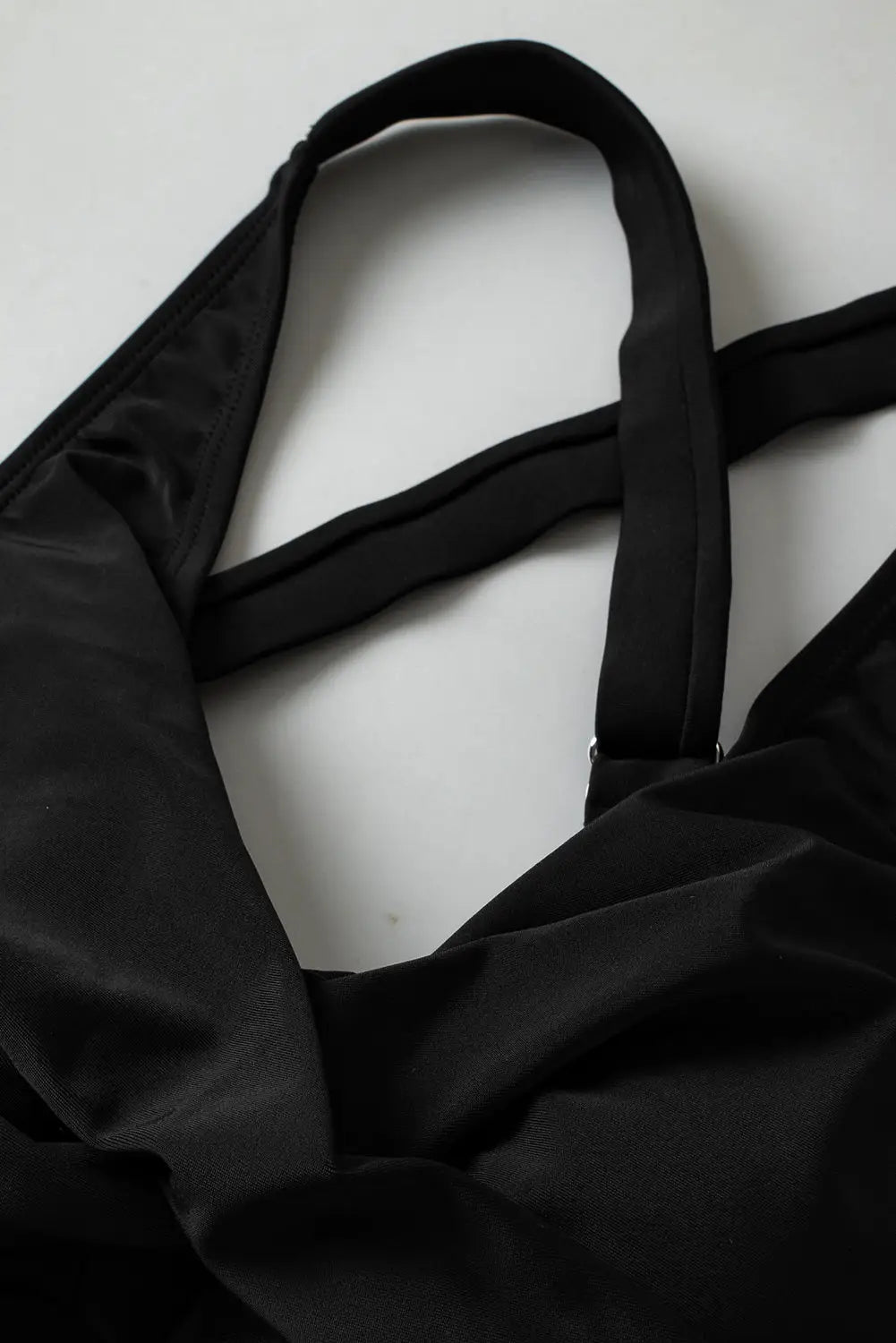 Black crisscross swim dress - swimwear/one piece swimsuit