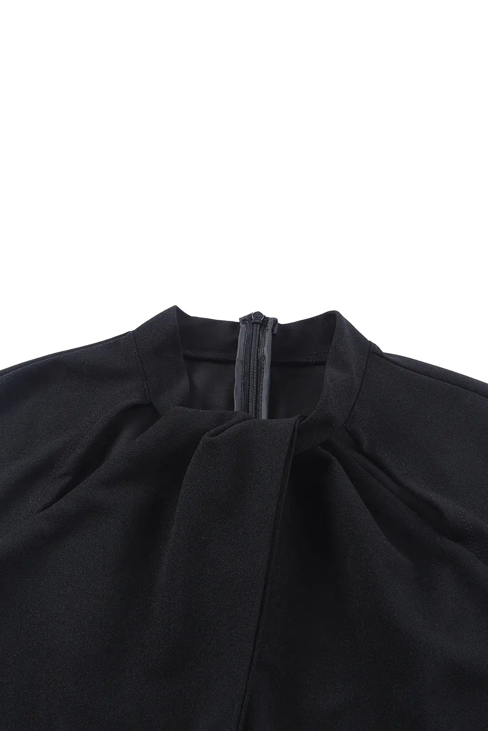 Black cut out neckline cap sleeve high waist jumpsuit - jumpsuits & rompers