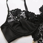Black Cutout Metal Chain Bustiers - Fashionfitz