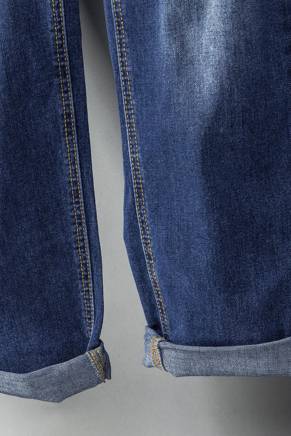 Black distressed bib denim overalls - jeans