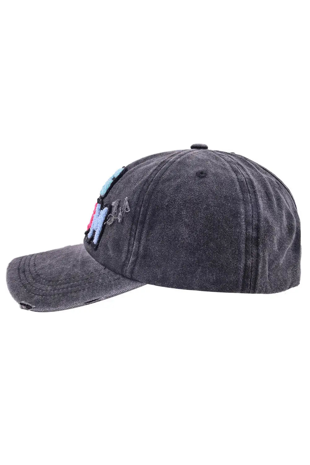 Black dog mama baseball cap - one size / cotton - caps