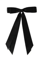 Black Double Bow Knot Alligator Hair Clip - Fashionfitz