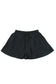 Black drawstring waist flowy pleated shorts