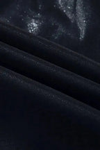 Black Elastic Waist Pebble Joggers - Fashionfitz