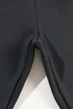 Black Fleece Lining Leggings - High Waist - Fashionfitz