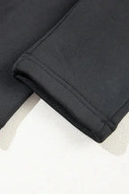 Black Fleece Lining Leggings - High Waist - Fashionfitz