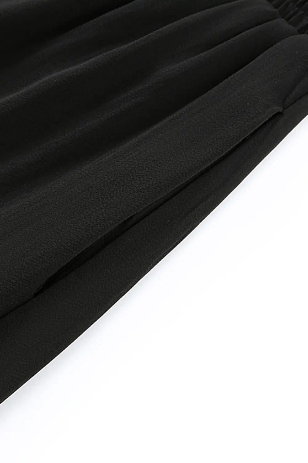 Black frill tiered drawstring waist maxi skirt - skirts