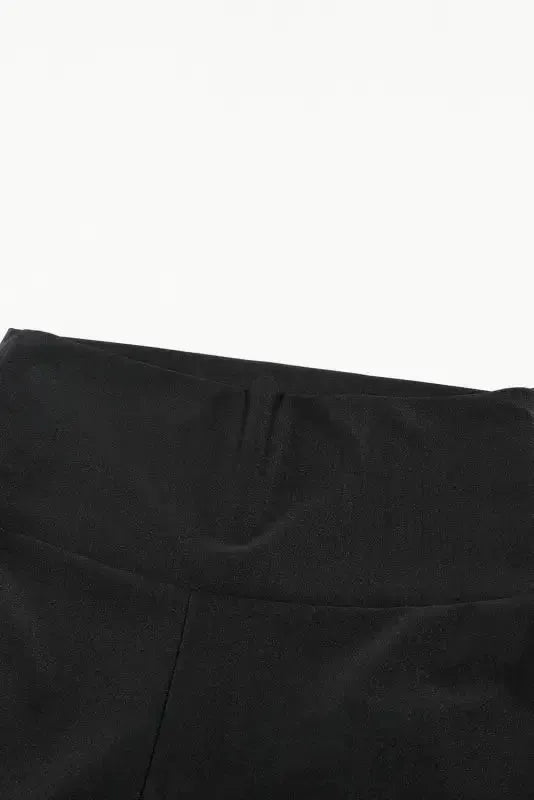 Black High Rise Tight Leggings with Waist Cincher - Fashionfitz