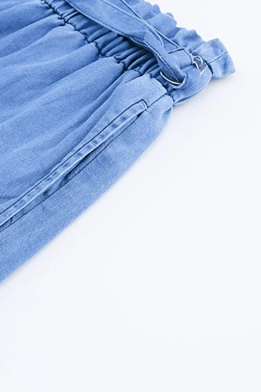 Black high waist pocketed wide leg tencel jeans - bottoms