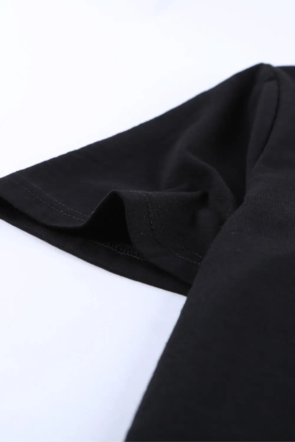 Black holes crew neck cotton mixed t-shirt - tops