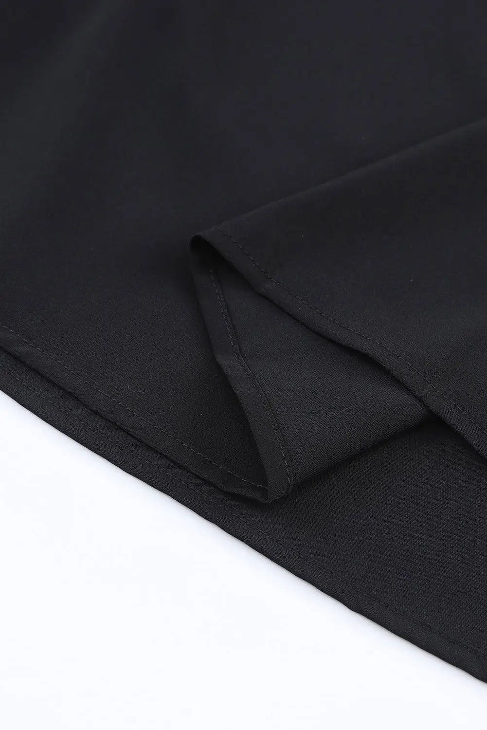 Black knotted asymmetric off shoulder blouse - blouses & shirts