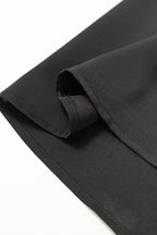 Black Leopard Mesh Splicing Ruffle Blouse - Fashionfitz