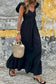 Black maxi dress - flutter sleeve smocked by fashionfitz