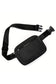 Black minimalist multi-zipped crossbody bag - bags