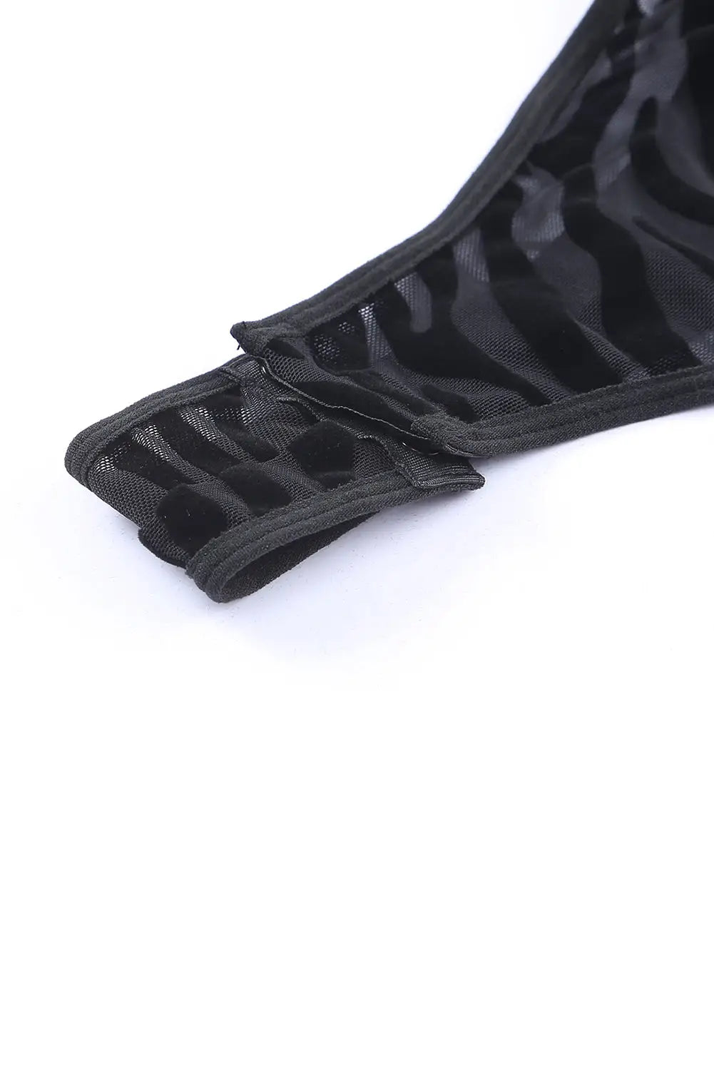 Black mock neck long sleeve zebra print bodysuit - bodysuits