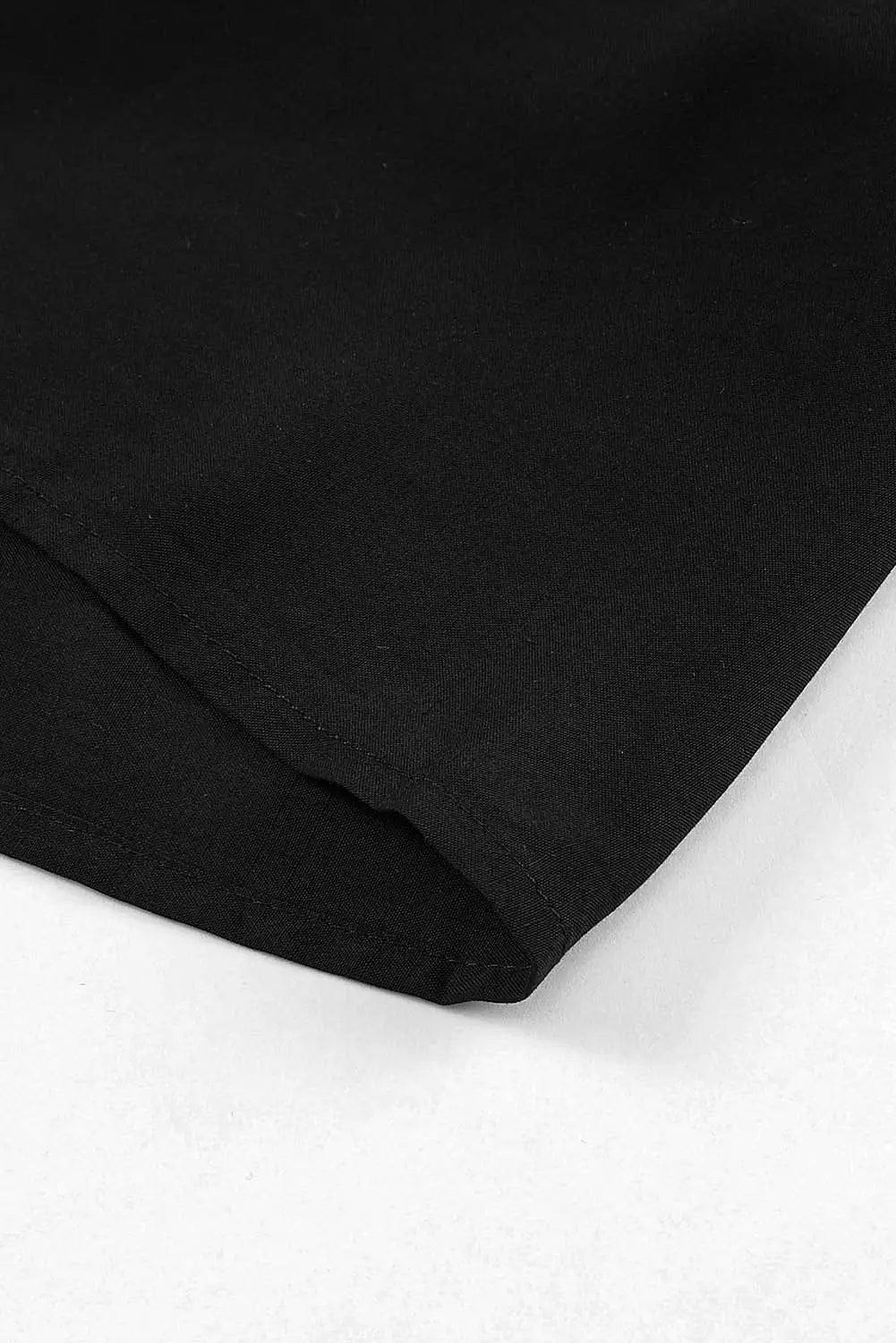 Black multicolor smocked color block sleeveless mini dress -