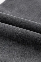 Black Raw Edge Side Slits Buttoned Midi Denim Skirt - Fashionfitz