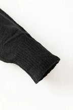 Black Ribbon Bow Knot Dolman Sleeve Sweater - Fashionfitz