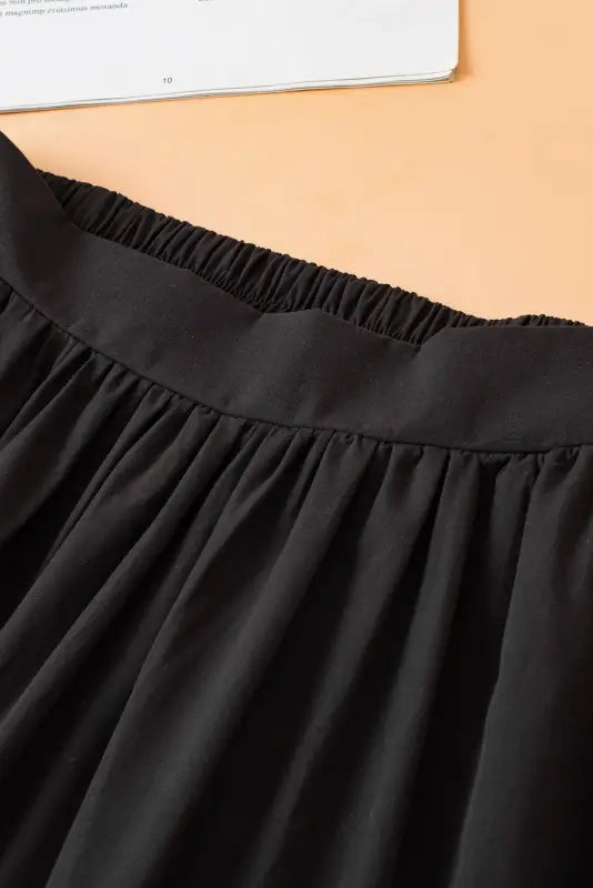 Black ricrac trim long skirt - bottoms/skirts & petticoat