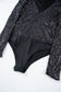 Black sequin v-neck bodysuit | women’s bodysuits | fashionfitz