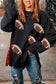 Black sequined jack o lantern corded baggy sweatshirt - graphic sweatshirts