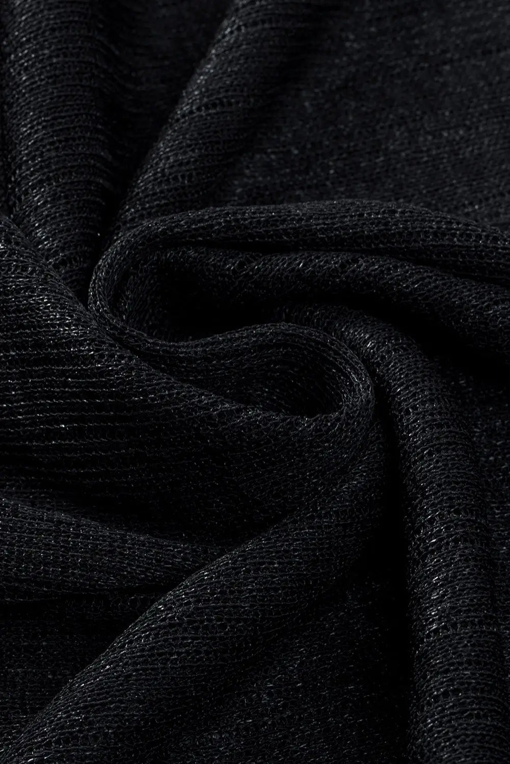 Black sheer lightweight knit long sleeve cardigan - sweaters & cardigans